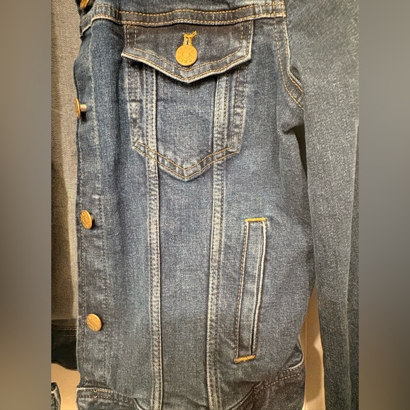 J.Crew Blue Denim Jacket Small Stretch Classic Trucker Jean Jacket - Picture 5 of 15